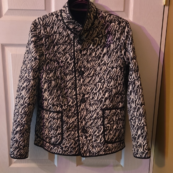 Hilary Radley Black Quilted Bomber Jacket - Picture 4 of 4